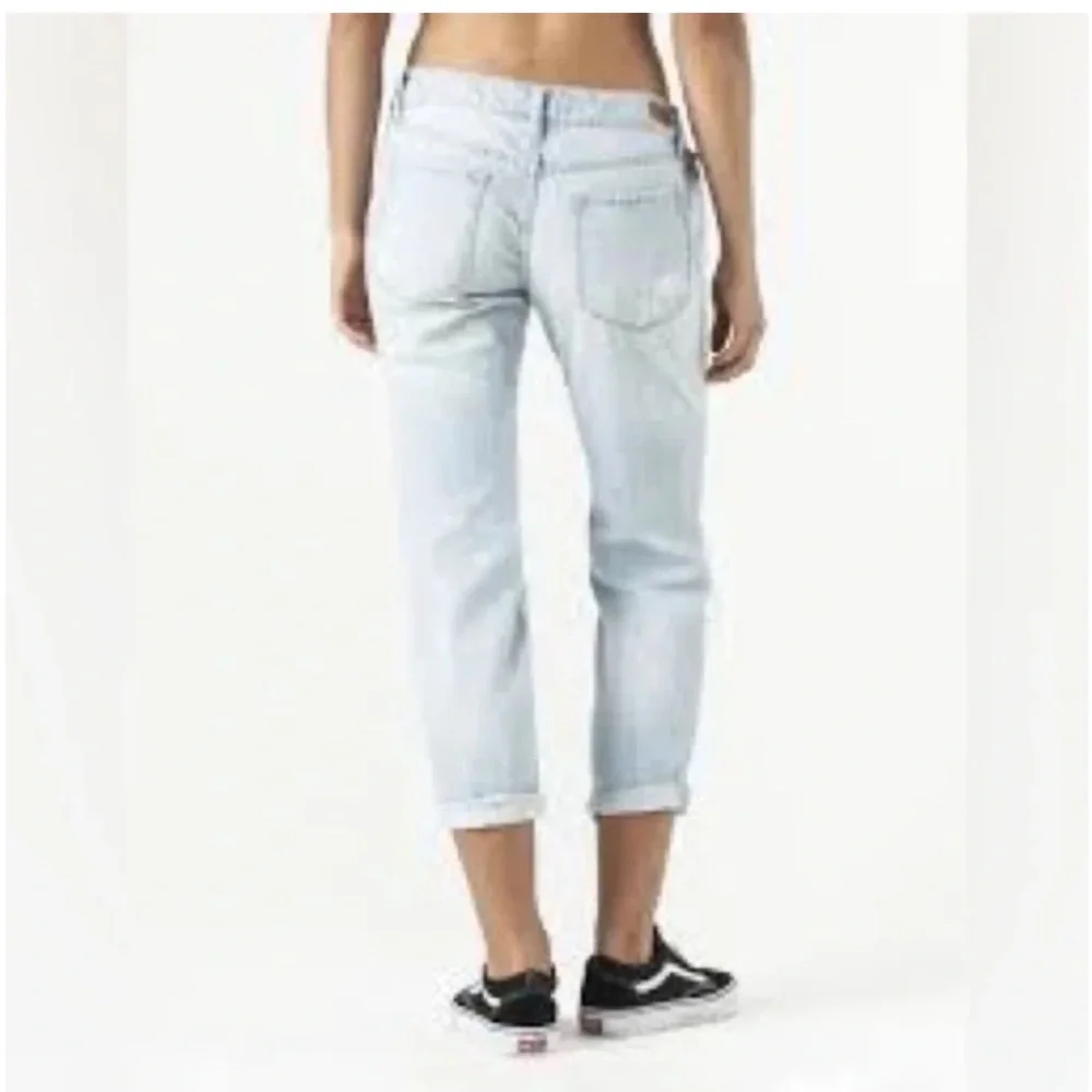 RSQ Brooklyn Slouch Cropped Jeans‎ with Distressed Details- worn a few times.